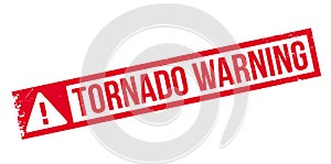 Tornado Warning rubber stamp