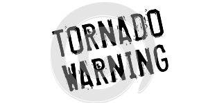 Tornado Warning rubber stamp