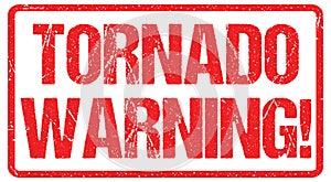 Tornado warning sign weather alert typo header news banner design vector