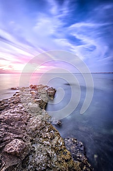 Torned by the wind clouds