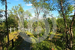 Tornehamns kyrkogard, a navvy cemetery in northern Sweden