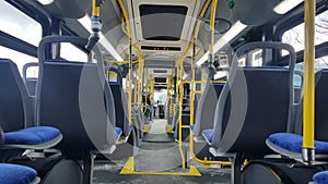 Toronto bus inside view