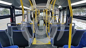 Toronto bus inside view