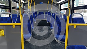 Toronto bus inside view