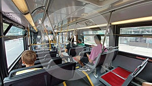 TTC bus inside view