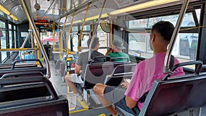 TTC bus inside view