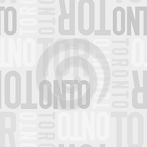 Toronto, canada seamless pattern