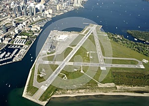 Toronto city centre airport, aerial
