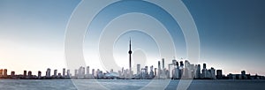 Toronto city skyline on a clear day, Ontario, Canada