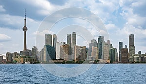 Toronto city skyline, Ontario, Canada. Beautiful Toronto\'s skyline over lake