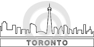 Toronto detailed skyline icon. Element of Cities for mobile concept and web apps icon. Thin line icon for website design and