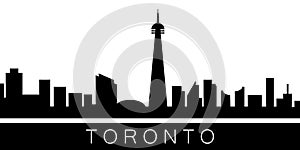 Toronto detailed skyline. Vector postcard illustration