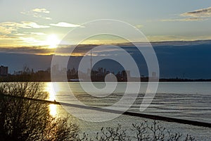 Toronto downtown sunrise view