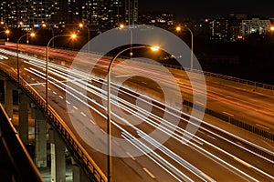 Toronto Gardiner Expressway at night