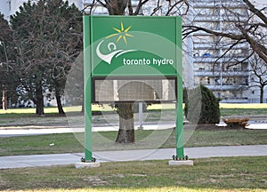 Toronto Hydro sign
