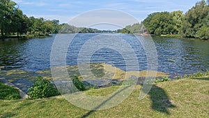 Toronto Islands park view in summer