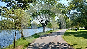 Toronto Islands park view in summer