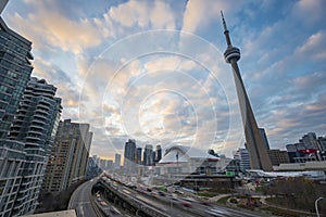 Toronto, Ontario Canada May 22nd 2022 The gardiner expressway