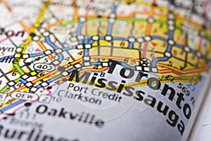 Toronto, Ontario on map