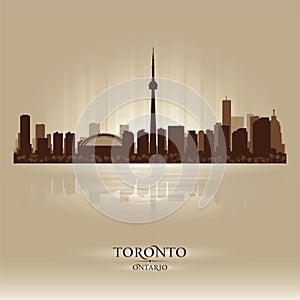 Toronto Ontario skyline city silhouette