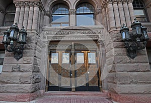 Toronto`s romanesque style old city hall