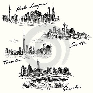 Toronto, Seattle, Kuala Lumpur, Shenzhen