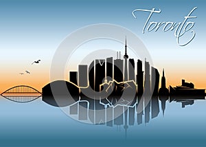 Toronto skyline - Canada - vector illustration