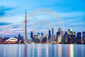 Toronto Skyline at Dusk, Ontario, Canada