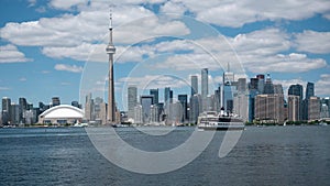 Toronto Skyline and Lake Ontario During Summer, Ontario, Canada