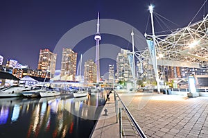 Toronto skyline at night