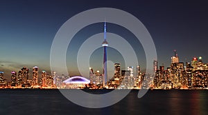 Toronto Skyline at night photo