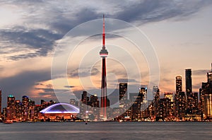 Toronto Skyline at night photo