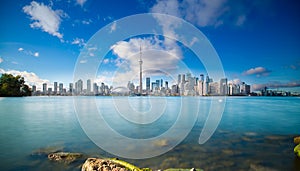 Toronto Skyline in Ontario Canada