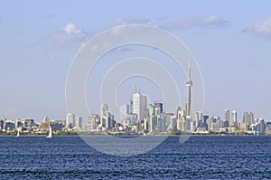 Toronto skyline from Ontario lake