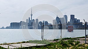 Toronto Skyline From the Ports Hazy photo