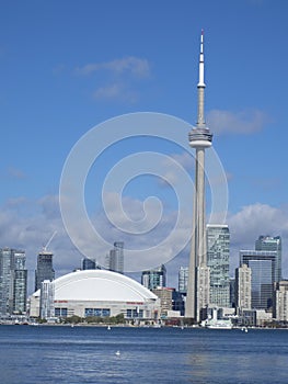 Toronto skyline, Canada seen from the ferry