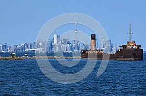 Toronto Skyline and Shipwreck The Ridgetown #1