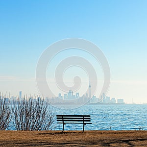 Toronto View of CN Tower and city skyline