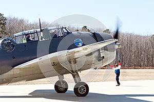 Torpedo Bomber taking off