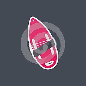 Torpedo buoy flat icon