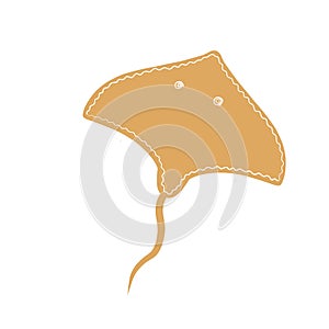 Torpedo fish clipart, vector illustration for sticker design