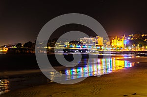 Torquay at night