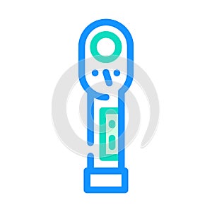 torque wrench color icon vector illustration