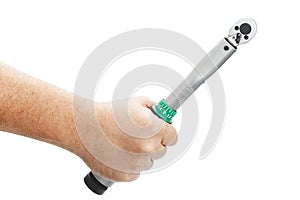 Torque wrench in hand