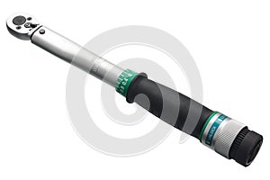 Torque wrench on white background