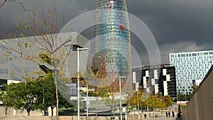 Torre Agbar in Barcelona. Spain.