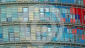 Torre Agbar in Barcelona. Spain.