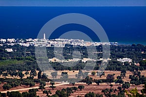 Torre Canne Terme and its lighthouse