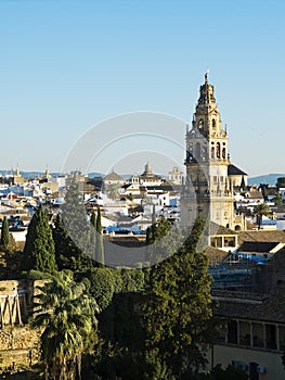 (Torre de Alminar in Mosque Cathedral, Mezquita de Cordoba. Anda photo