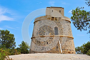 Torre de Campanitx tower in Ibiza Town, Spain